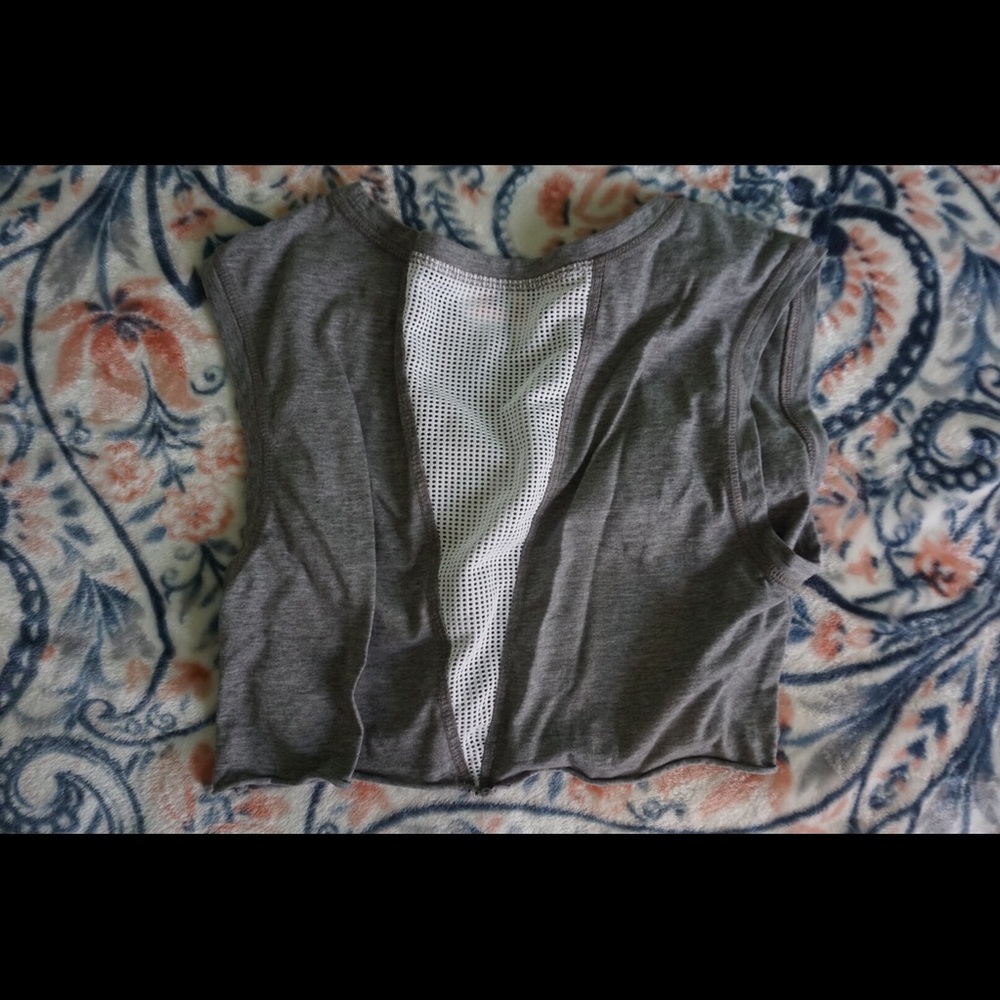 Grey Crop Tank - Picture 2 of 2